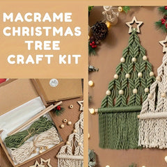 2pcs set Woven Christmas Tree DIY Kit for Family and Friends