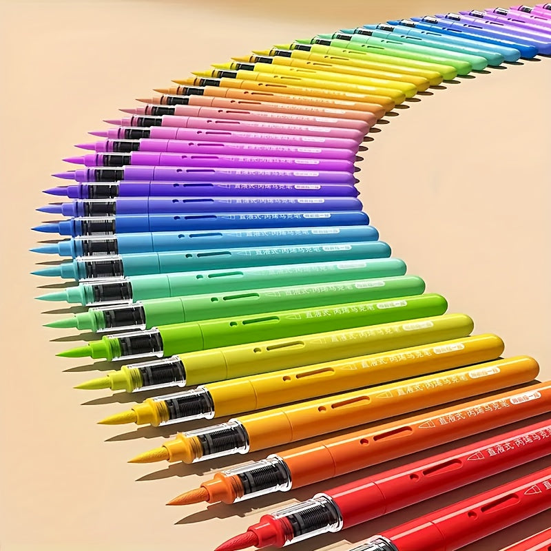 Water Based Ink Marker Set 60pcs Automatic Ink Control System Painting Marker