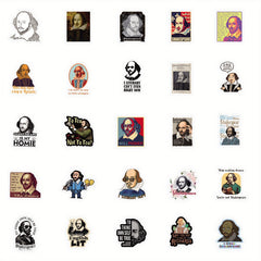 Shakespeare Themed Stickers Set for Outdoor Adventures