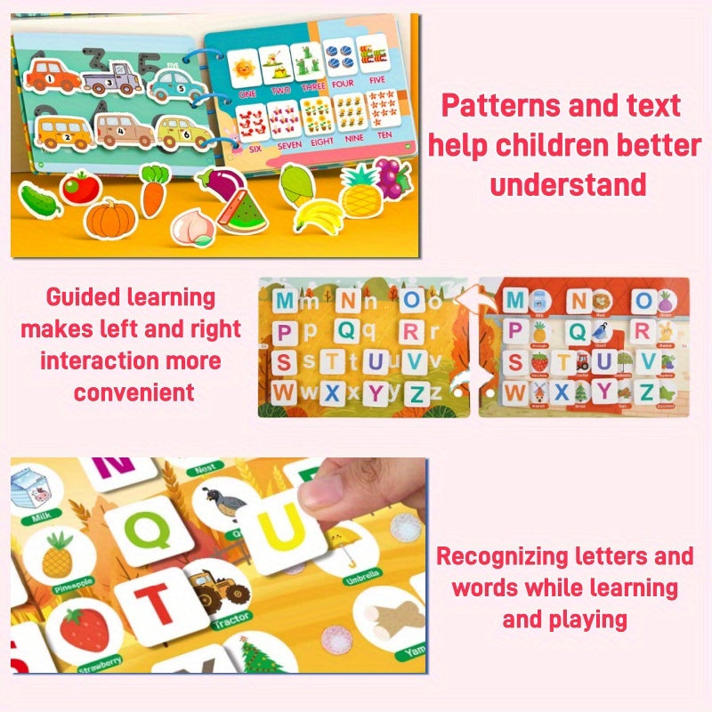 Interactive Quiet Book for Toddlers Educational Sensory Learning Activity Toy