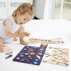 Solar System 8 Planet Puzzle Matching Board for Kids