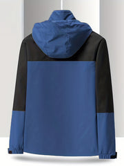 Contrast Block Sport Jacket Windbreaker Men's Casual Coat