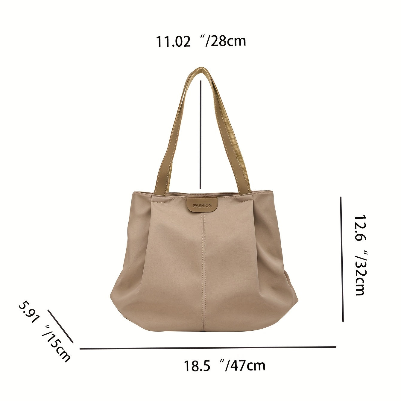 Large Capacity Shoulder Bag for Women - Versatile Handbag for Work School Travel