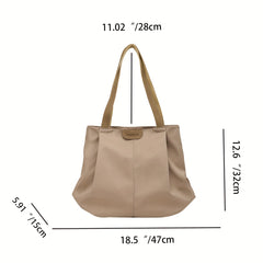Large Capacity Shoulder Bag for Women - Versatile Handbag for Work School Travel