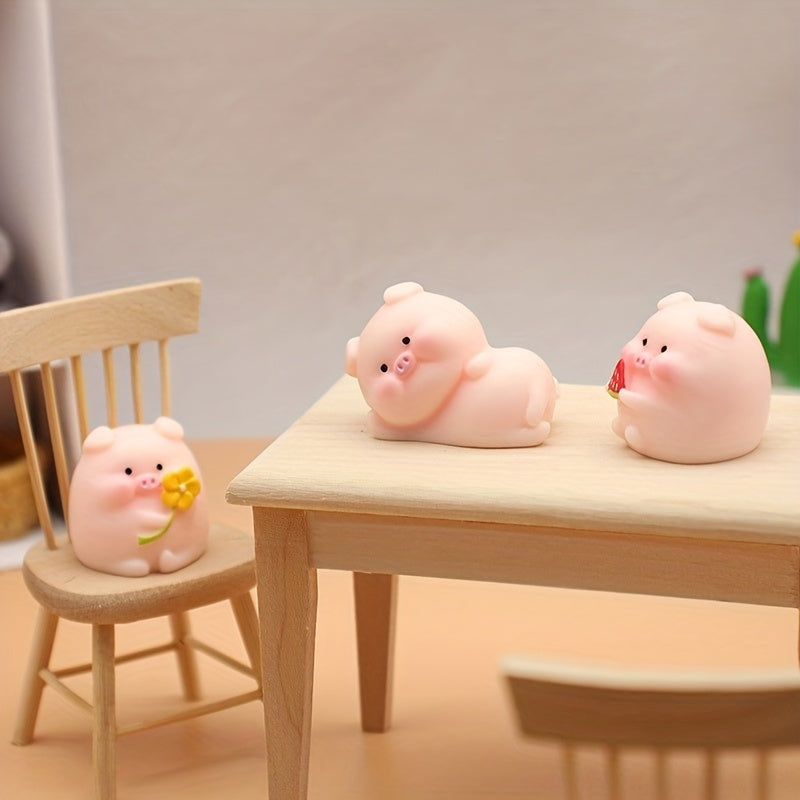 Mini Pig Resin Ornaments Children's Toy Artwork Decoration