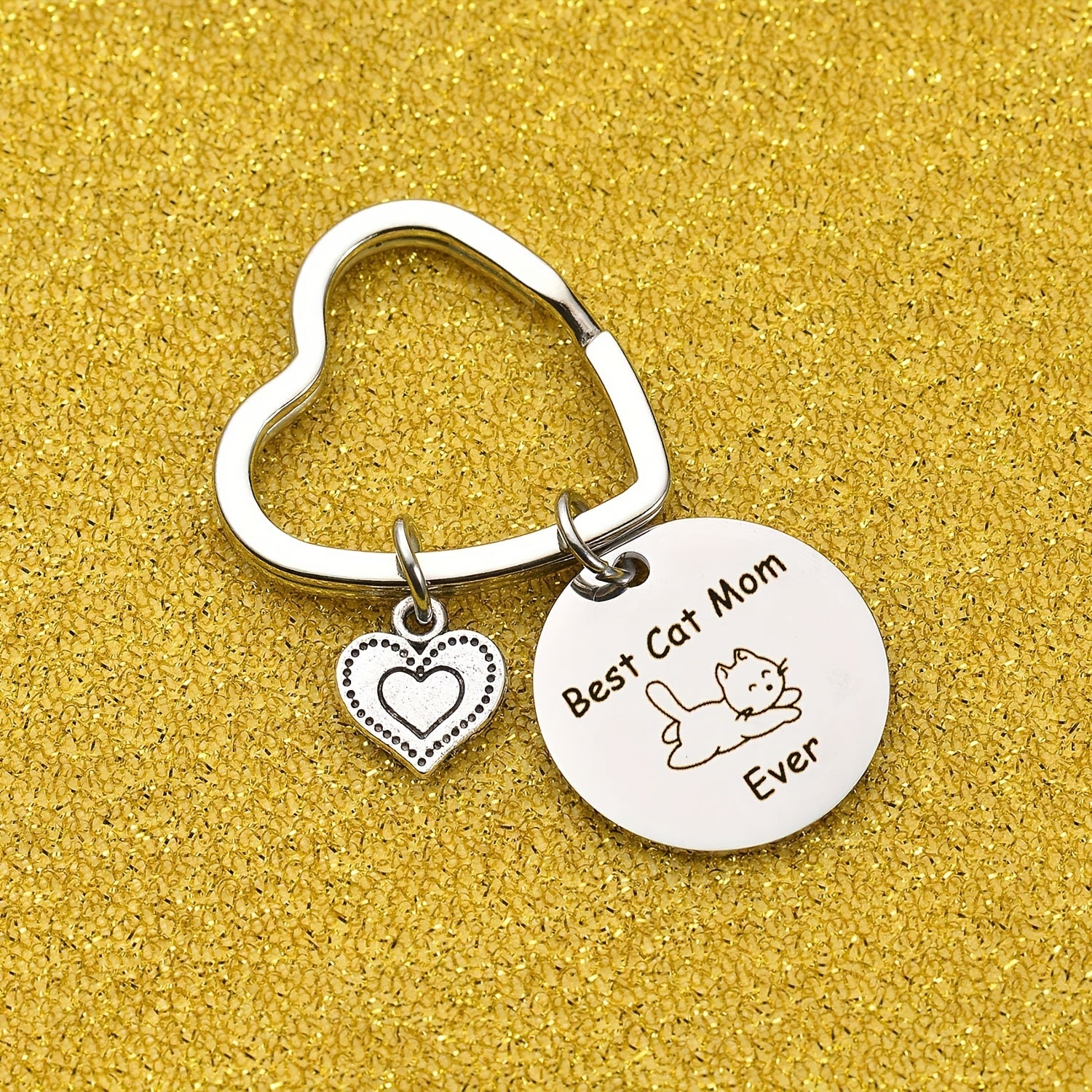 Cat Mom Ever Heart Decor Gift Pet Lover Memorial Gift