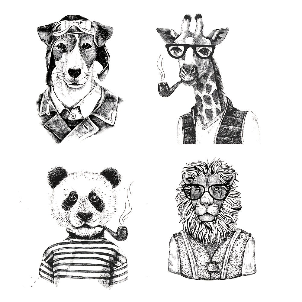 Animal Cat Mouse Rabbit Portrait Clear Stamps Scrapbooking Card Making