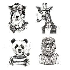 Animal Cat Mouse Rabbit Portrait Clear Stamps Scrapbooking Card Making