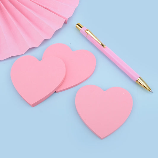 40 Sheets Pink Love Tearable Sticky Note Student Office Supplies