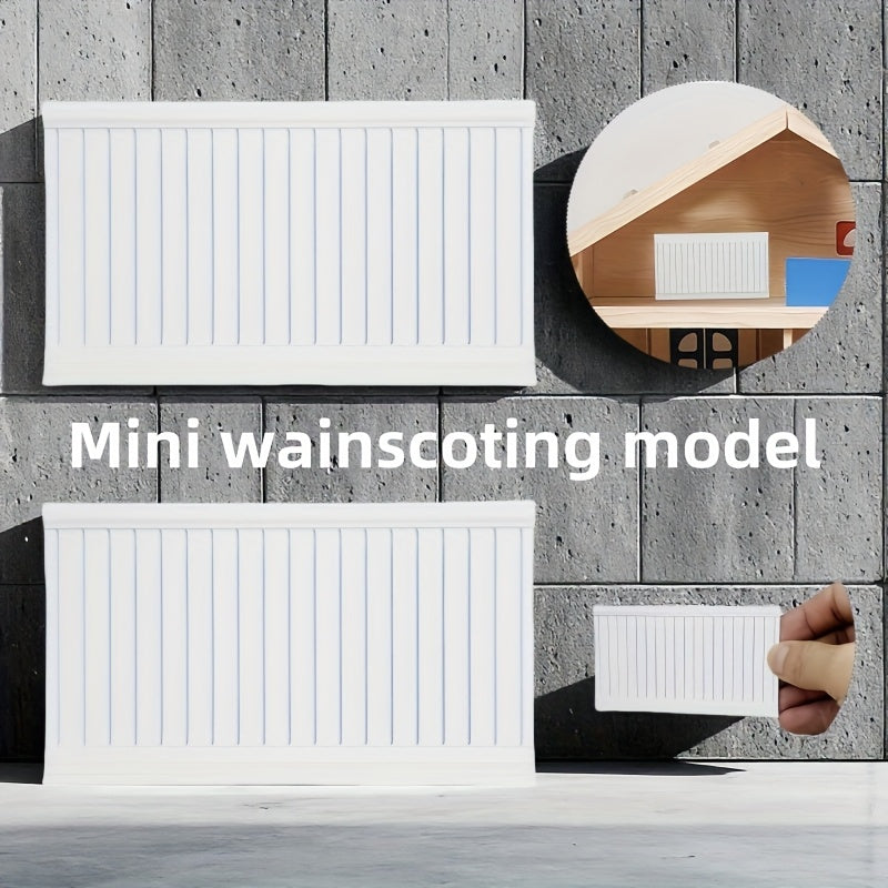 1:12 Scale Mini Wall Paneling Model 3D Stereo Wall Decal for Dollhouse