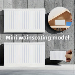 1:12 Scale Mini Wall Paneling Model 3D Stereo Wall Decal for Dollhouse