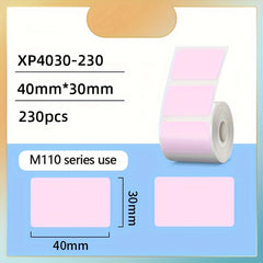 M110 Mixed Colored Label Sticker Paper 40 X 30mm Square