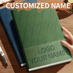 Personalized A5 Notebook Green Red Orange