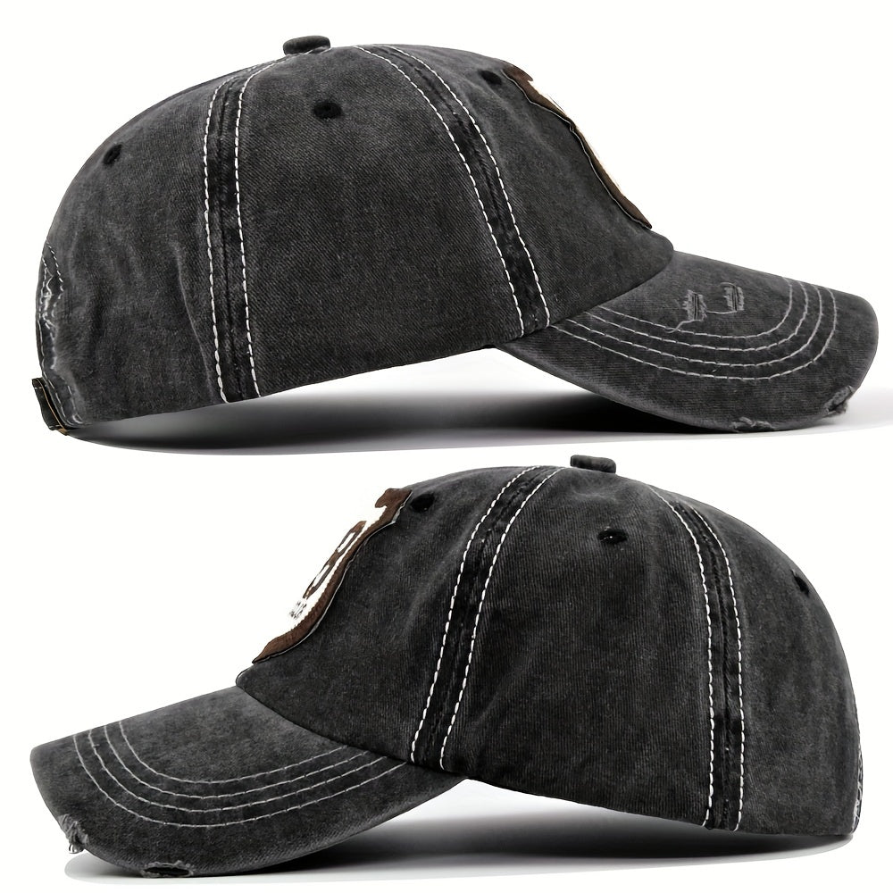 Letter Embroidered Baseball Cap Sun Protection Trucker Hat