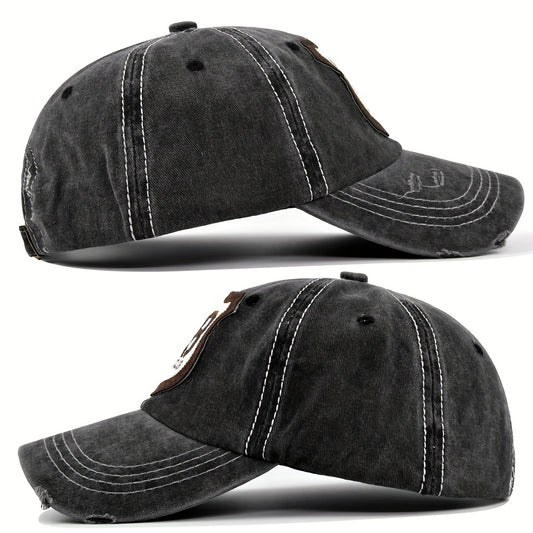 Letter Embroidered Baseball Cap Sun Protection Trucker Hat