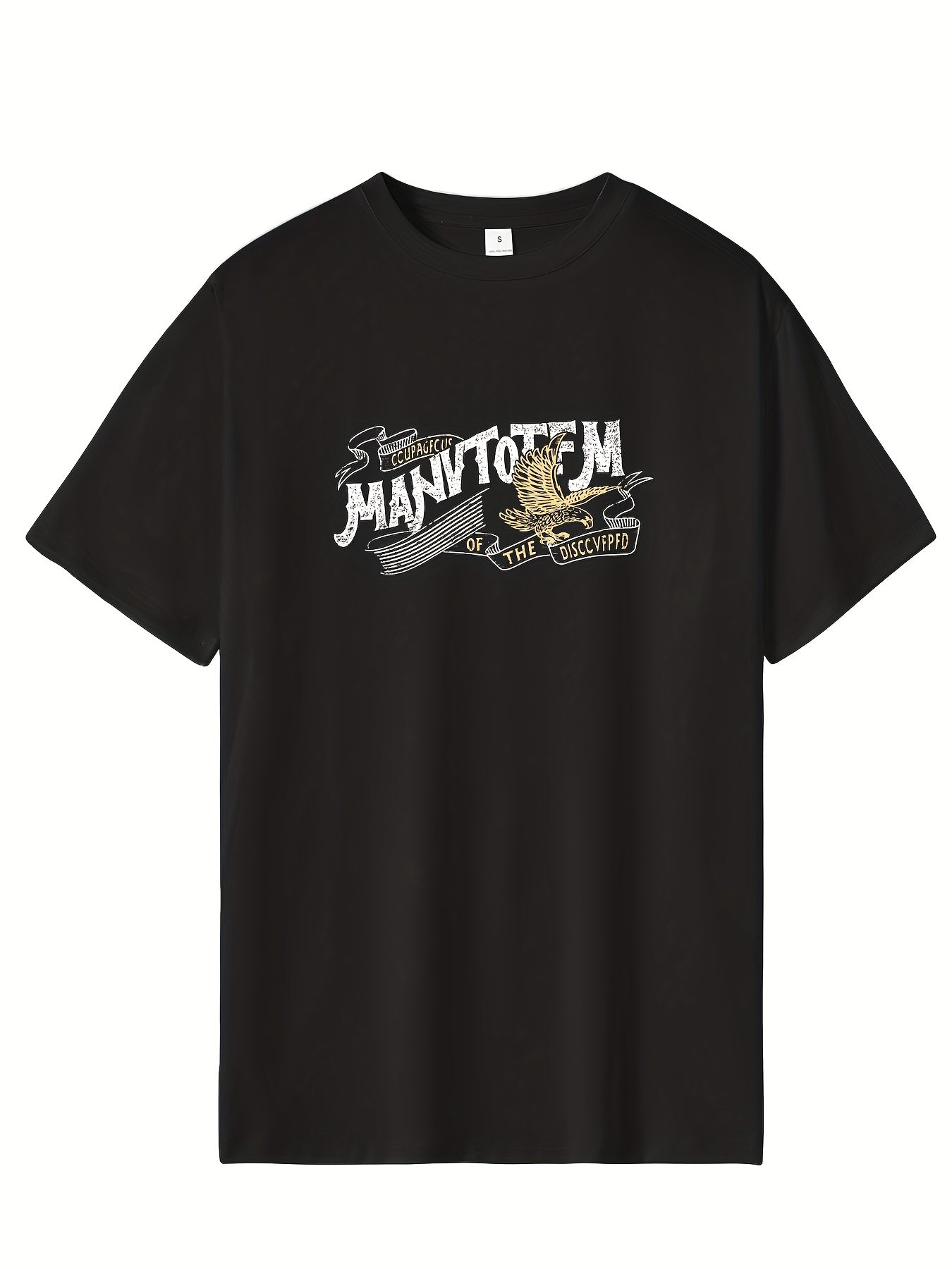Men's Printed Leisure Sports T shirt Casual Stretch Tee Shirt