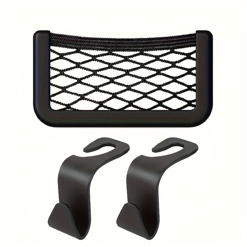Car Mobile Phone Bag Storage Mesh Rack Car Debris Storage