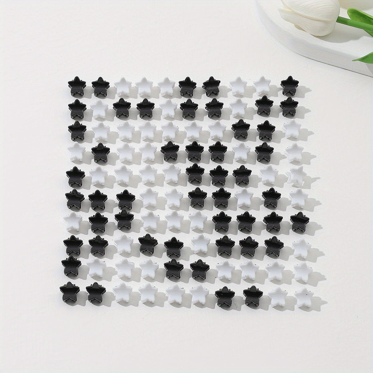 100pcs Mini Star Shaped Hair Claw for Women Girls Hair Clip