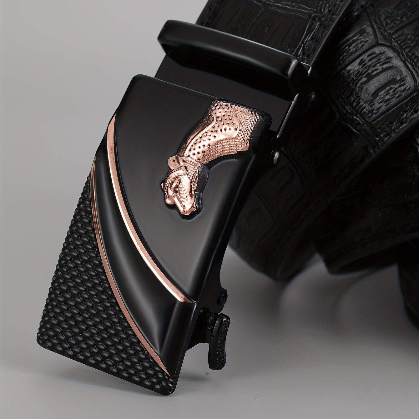 Men's PU Leather Automatic Buckle Belt
