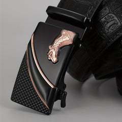 Men's PU Leather Automatic Buckle Belt