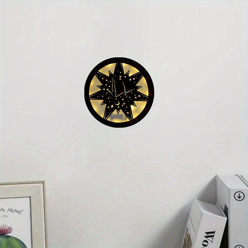 Halloween Christmas Scene Lights Sound Control Clock
