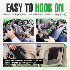 Car Steering Wheel Food Tray Table Multifunctional Organizer