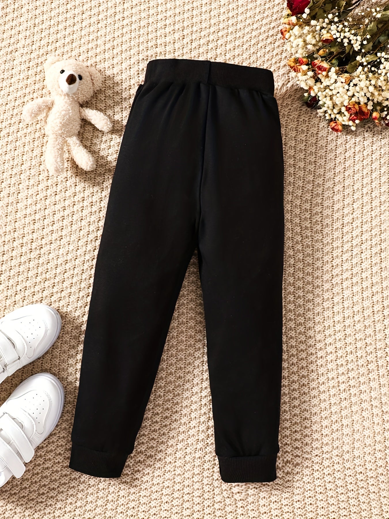 Boys Bear Print Casual Pants Kids Clothing Spring Fall