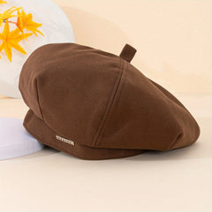 Vintage Beret Classic Solid Winter Warm Beret Cap Painter Hats For Women