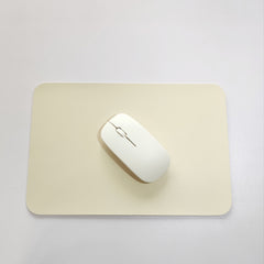 Small Faux Leather Mouse Pad - Waterproof Desk Pad