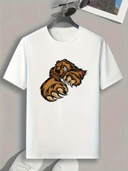Monster Print Men's Graphic T shirt for Summer