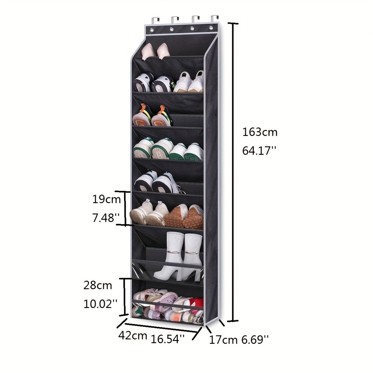 Over-the-Door Hat Storage Bag Organizer