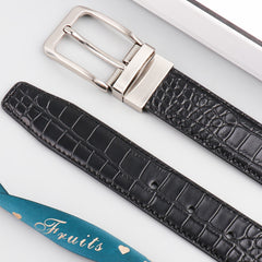 Rotatable Double sided Crocodile Pattern Belt
