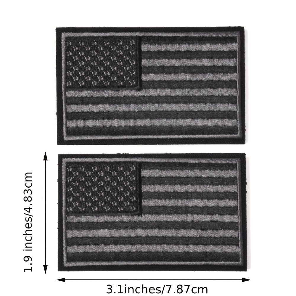 J CARP 2pcs Tactical American Flag Patch U S Flag U S Military Insignia Patches