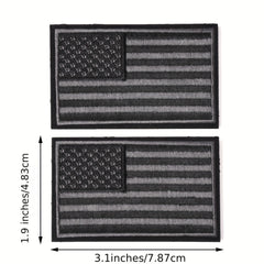 J CARP 2pcs Tactical American Flag Patch U S Flag U S Military Insignia Patches