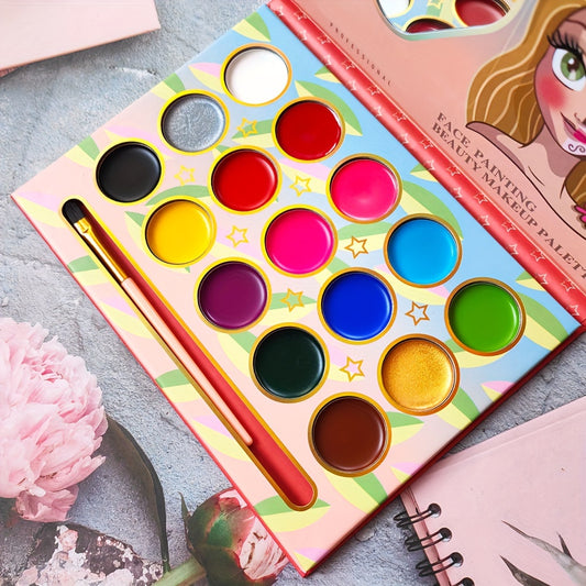 15 Colors Makeup Palette Painting Face Body Paint Palette Stage Halloween Makeup