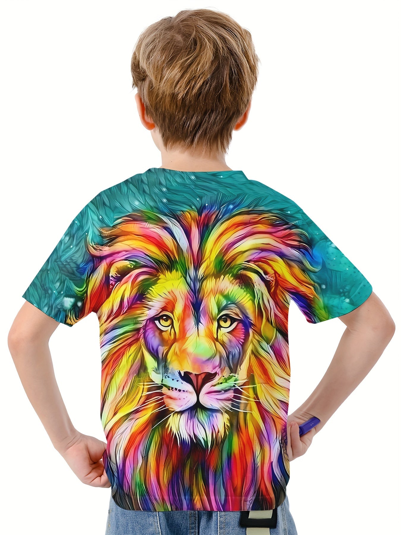 Kids Lion Graphic T shirt Active Breathable Tee