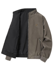 Men's Reversible Waterproof Windproof Jacket for Autumn Winter