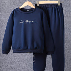 LOS ANGELES Boys Graphic Print Sweatshirt & Sweatpants Set