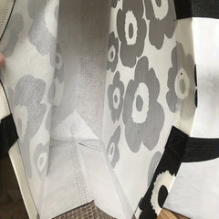 2pcs Retro Flower Print Handbag Large Capacity Storage Bag