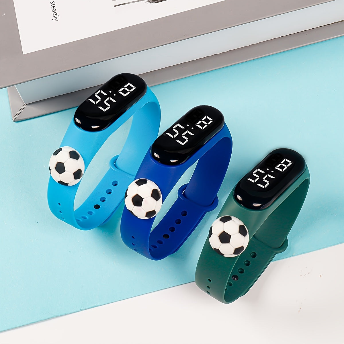6pcs LED Electronic Wristband Watch for Students Couples Boys & Girls