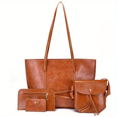 Minimalist Large Capacity Tote Bag Solid Crossbody Bag Women's Handbag