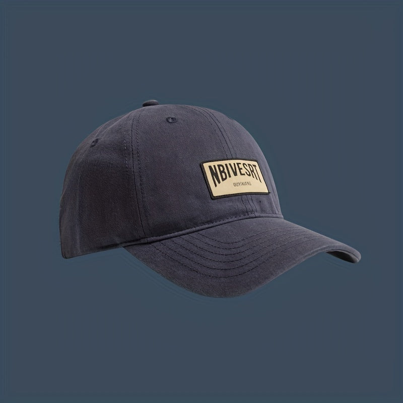 Japanese Retro Soft Top Baseball Cap Patched Sunshade Peaked Cap