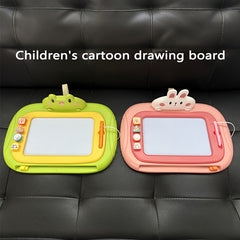 Kids' Cartoon Drawing Board with Stamps & Pen Pink Green