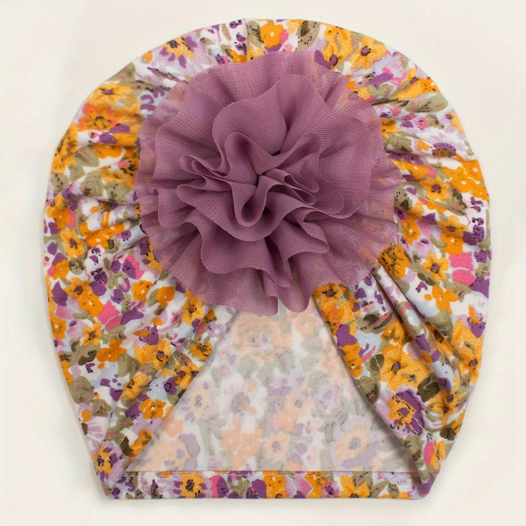 Printed Donut Kids' Hat for Newborns Autumn/Winter