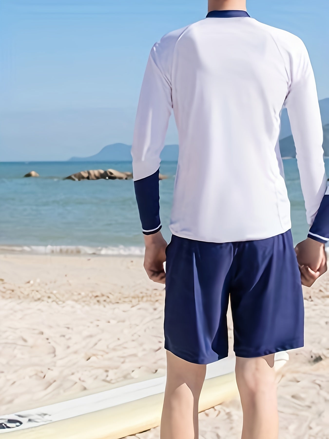 Men's Quick Drying Diving Suit Long Sleeve Jacket and Shorts Wetsuit