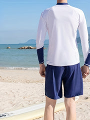 Men's Quick Drying Diving Suit Long Sleeve Jacket and Shorts Wetsuit