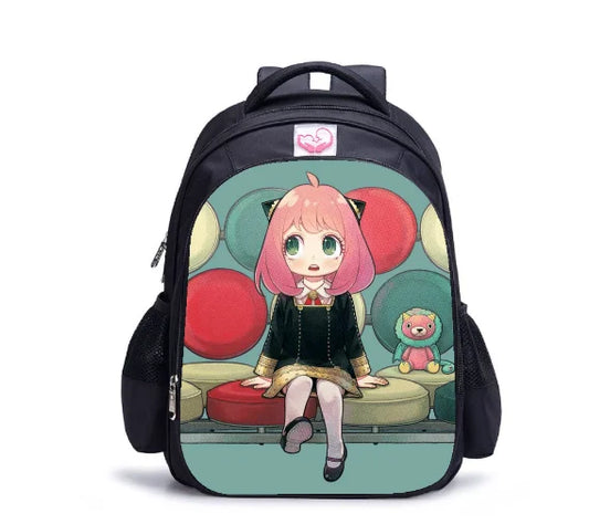 16in SPY?FAMILY Printing Laptop Rucksack Boys Girls School Shoulder Bags