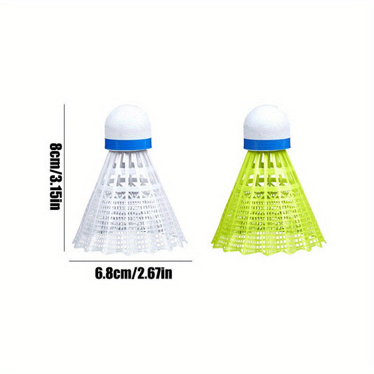 12pcs Nylon Badminton Balls Yellow Durable for Students