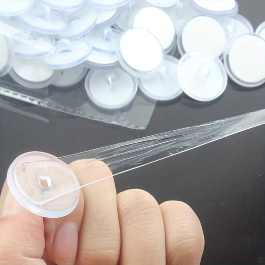 50pcs Transparent Ceiling Hook Self Adhesive Strong Hook Christmas Light