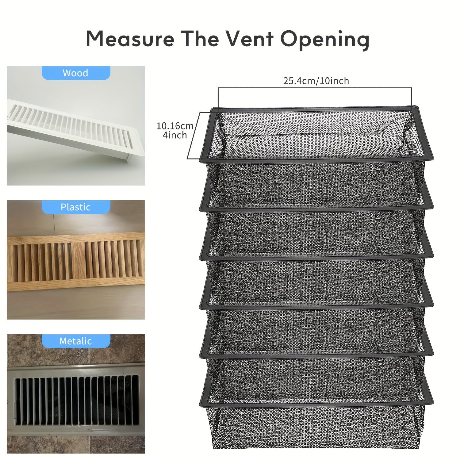 Floor Register Vent Cover Filter Net Air Vent Screen Mesh Covers